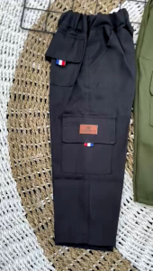 Celana Panjang Anak Cargo Umur 1-12 Tahun | Kain Katun Dril Twil