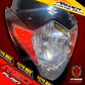 SUZUKI RAIDER150 CARB PLAIN COLORED WINKER EYE STICKER TINT PROTECTOR SHARINGAN DESIGN