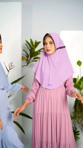 Hijab Arrafi Official ~ Sakinah Hijab Std Jilbab Ar Rafi Bergo Serut Terlaris Adem Bahan Stella