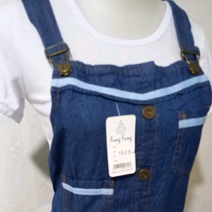 PROMO gamis overral jeans wash JS 587