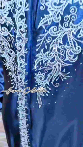 Gamis Satin Cristal // Gamis Bordir Modern // Gamis Lebaran Mewah