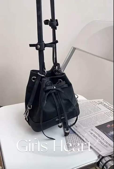 Ballet Butterfly Bucket bag 🌷🩷 🎀 น้องสะพายได้หลายแบบนะคะ🥰 | Lazada.co.th