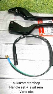 Handle handel set kiri kanan + suit switch swit rem depan belakang honda vario 125 techno cbs