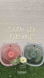 Fenyueer4 Kipas Angin Portable 4in1 Dengan Lampu LED Kipas Angin Lipat USB Kipas Duduk