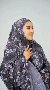 MUKENA TRAVEL MINI SHABBY PARASUT KOREA LASERCUT 2IN1