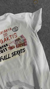 Logo Kecil Kaos Gayanya So Ngartis ditampar Duit Tiga Ratus Full Servis Bukan Maen Logo Kecil New