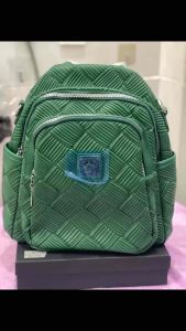 Túi xách balo quảng châu cao cấp giá rẻ balo da nặng tay màu xanh lá chống nước nhẹ