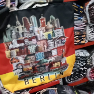 terbaru totebag dan dompet printing wanita resleting motif jerman berlin