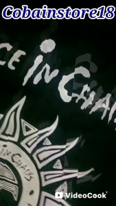 KAOS BAND ALICE IN CHAINS / BUILT UP / 100% KATUN COMBED 24S REKATIF / PLASTISOL INK / KAOS DISTRO