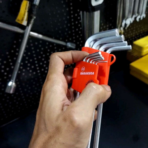 KUNCI L PANJANG SET HEX KEY LONG BALLPOINT 9 PCS