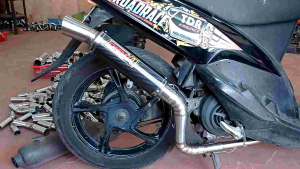 silincer Daeng4 karbon inlet 38/50 bonus breket dan per