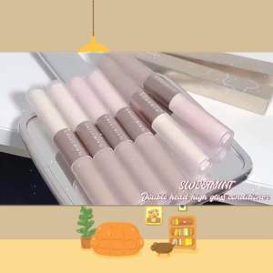 Sweet Two Color Double Head Liquid Highlight Contour Brightening Long Lasting Pearlescent Water Proof