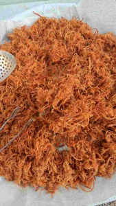 หมูเส้นหมูฝอยเส้นหอม เส้นแห้ง หอม อร่อย ไม่อมน้ำมัน 150 กรัม