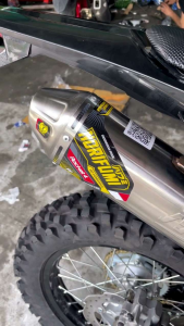 KNALPOT NORIFUMI ROKET 4 CRF150 KLX150 DTRACKER WR155 VIAR CROSS 150 KNALPOT NORIFUMI BORE UP STENLIS