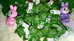 ราคาส่ง!!! สบู่ว่านหางจระเข้ใบบัวบก 10 ก้อน แถมถุงตาข่ายตีฟอง