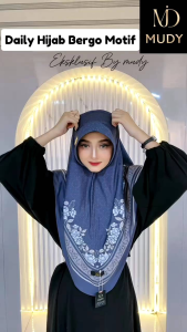 WDY-MUDY//jilbab instan Bergo SUBLIM Printing jersy JASMINE STANDAR L