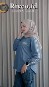 ATASAN RIVCO PLAT//ATASAN KAOS COMBED SALUR KOMBINASI//ATASAN MODEL BARU BEST SELLER