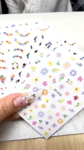 Sticker hoa nhí dán móng tay nail dễ thương