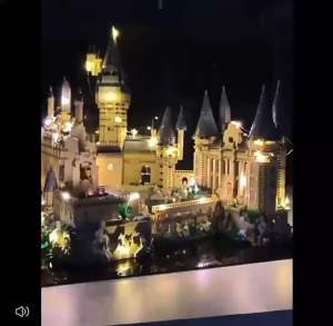 Đồ chơi xếp hình lắp ghép Hogwarts Harry Potter mô hình học viện trường học phép thuật cậu bé phù thủy