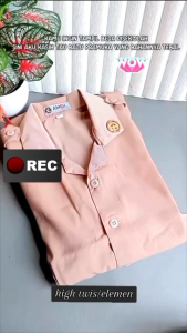Baju Pramuka Perempuan Tali Pinggang/ Gesper Seragam Sekolah SD SMP SMA matterial Kain HIGH TWIS