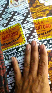Kain Batik Panjang Jarik Motif Dasar Putih AAA H Santoso Primisima Kain