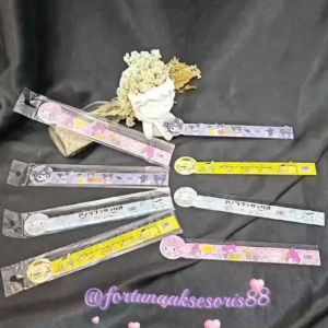 Penggaris Sanrio Ujung Bulat 15CM: Karakter Lucu untuk Sekolah & Kantoran