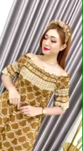 Dress Branded Smoke: Ukuran & Warna Tersedia