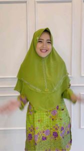JILBAB MUSLIMAT NU CERUTY PEYET ceruty armani 2 layer