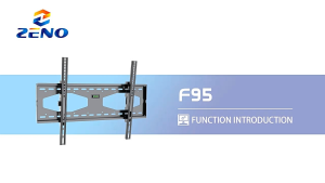ZENO F95 50"-90" Flat Panel Fixed Wall Mount TV with Max VESA 700X500mm up to 99Lbs Fits 16 Inch Wood Studs Universal Low Profile Wall Mount TV Bracket Space Saving