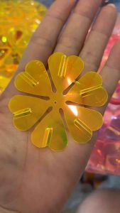 Hoa kim sa size đại 6 cánh lấp lánh làm hoa làm thủ công handmade đa ứng dụng(100g-6cm)