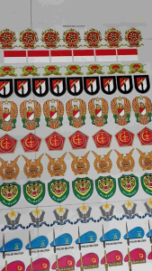 Stiker Sablon DTF Grosir / Sablon Setrika Logo Mabes TNI / Sablon Baju Logo Mabes TNI