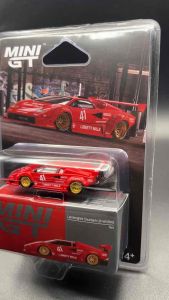 MINI GT Lamborghini Countach LPI 800-4 WORKS 1:64 scale diecast model car with display box.