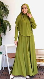 Humaira Abaya Set / Gamis Set Hijab Bahan Jersey Premium Busui Friendly Syari Muslim
