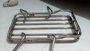 STAINLESS TOP LOAD CARRIER FOR TRICYCLE SIDECAR 70 CM Length 40 CM Width