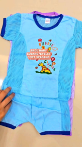 1Set 3Pasang Baby Baju Lubang Ready Stock  3-8m💞New Born