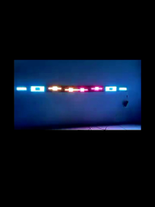 Strobo kaca runing texs 4 baris 140cm 12v-24volt