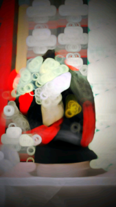 PAKET GANTENG HELM KYT R10 motif seri3 black white red