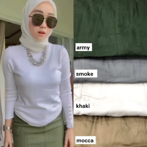 Rok Jumbo Wanita Strech Bahan Twill Kekinian