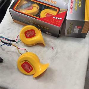 Cặp còi ngân ô tô HuaZheng. Kèn ngân 6 tiếng 12v-24v.