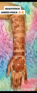 1 MINUTES RED COLOR MEHENDI INK only (35ml ±)