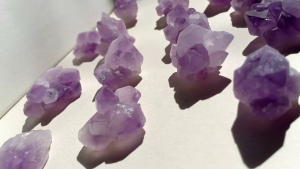 อเมทิสต์ | Amethyst 💜 ผลึก 1 ชิ้น ธรรมชาติ หินสีม่วง ผลึก สีม่วง หินสะสม