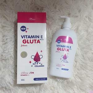 VITAMIN E GLUTA PLUS COLLAGEN LOTION SPF 60+++ FROM THAILAND 500ML