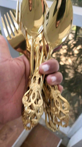 Medz Mall Pure Stainless Steel Gold Spoon & Fork: A Comprehensive Guide