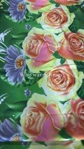 Sunset Roses Design 3in1 Bedsheet Fully garter Canadian Cotton