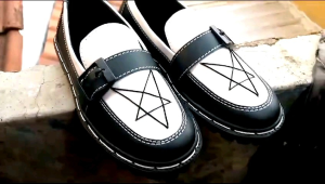 Sepatu Docmart Loafer Star Vintage Formal Kasual Pria Wanita