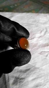 cincin alpaka batu chalcedon baturaja/cempaka madu