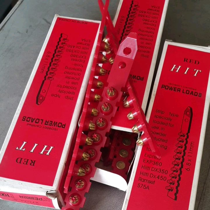 POWER LOADS RED HIT 27CAL. 5 RED 6.8 x 11mm 100pcs per box