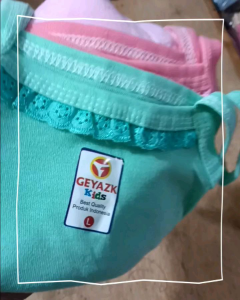 Tank top  pakaian dalam anak perempuan katun tebal motif warna random 6pcs singlet dalaman anak