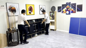 Billiard Table 75" x 42" size complete set includes balls cue sticks chalk and triangle