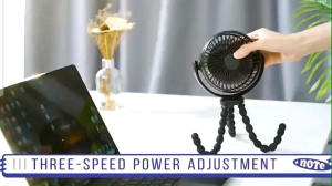 Lovey Stroller Fan Flexible Tripod Hanging Octopus Fan Desktop Bracket Portable Fan USB Rechargeable